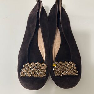 Kate Spade Suede Party Flats